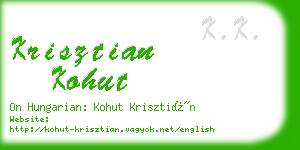 krisztian kohut business card